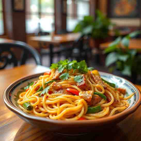 Indonesian Bakmi Goreng - Stir Fry Noodles